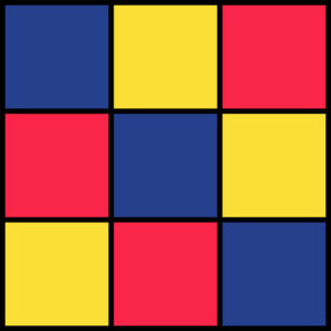 Logo de Mondrian para niños